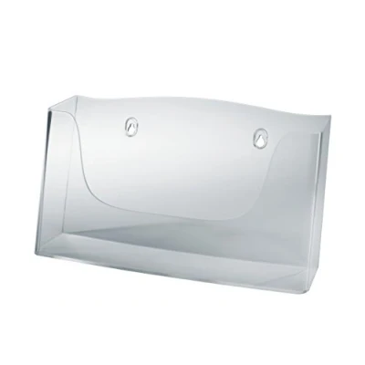Immagine di Sigel acrylic LH118 Porta depliant da parete Trasparente DIN A4 orizzontale Numero scomparti 1 pz. (L x A P) 330 172 55 mm