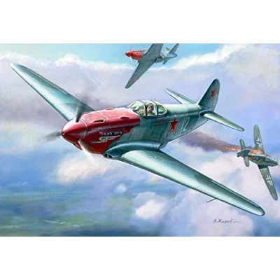 Immagine di Zvezda Models YAK 3 Yakovlev Soviet WWII Fighter Aircraft Building Kit, Scale 1/48