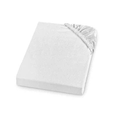 Immagine di sleepling Comfort lenzuolo con angoli in morbida flanella realizzato Germania 100% cotone per materassi fino a 23 cm di altezza, bordo elastico perimetrale, 160 x 200, bianco