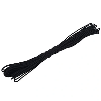 Immagine di VGEBY Outdoor Paracord, 2mm Dia 1 Strand Core Multi Funzione Paracord per Campeggio Arrampicata Legare la Corda(15 Nero)