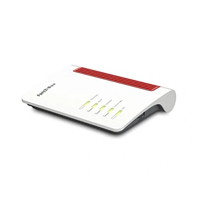 Immagine di AVM FRITZ!Box 5530 Fiber Modem in fibra ottica con 2 x Wi Fi 6 (WLAN AX), fino a 3 GBit/s, porta LAN 2,5 Gigabit, Adatto per la Germania