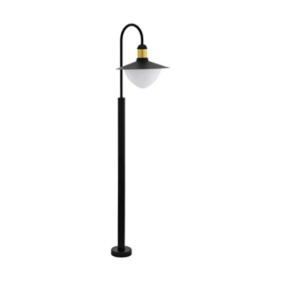 Immagine di Eglo Sirimone Lampada a Stelo, in Acciaio Zincato 60 W, Nero/Oro