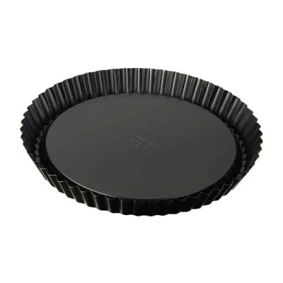 Immagine di Dr Oetker Stampo per crostata &quot;Furbo&quot;Ø28 x 3,5 cm in Acciaio Carbon Steel con Rivestimento Antiaderente Classic, Fondo Liscio crostate, quiche e torte salate Linea Tradition