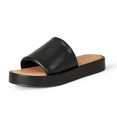 Immagine di Amazon Essentials Sandalo Flatform Donna, Nero, 38 EU