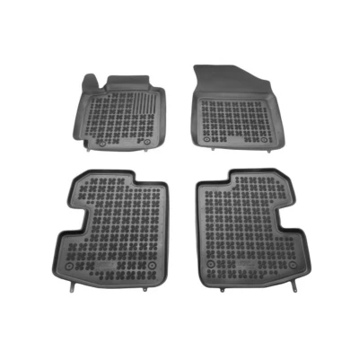 Immagine di REZAW PLAST 201417 Set tappetino Gomma anteriore e posteriore 4 nero Su misura TOYOTA: Yaris I Hatchback