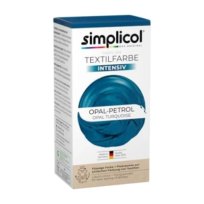 Immagine di Simplicol Colore del Tessuto Intenso, Cotone Misti, opalino Petrolio, 1 unità (Confezione da 1), 600