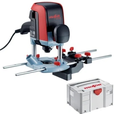 Immagine di MAFELL Fresa superiore LO 55 (potenza 1100 Watt, fino a 24000 giri/min, profondità di fresatura 0 mm, con valigetta MAX3 per il trasporto e la conservazione) 91A901
