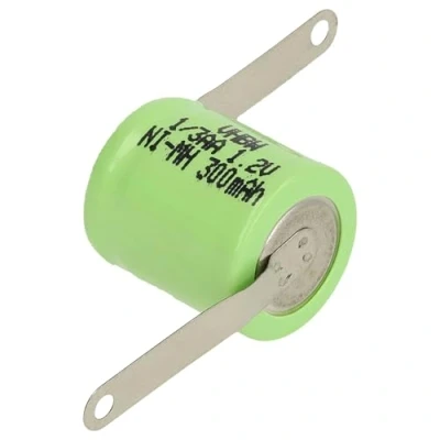 Immagine di vhbw NiMH Batteria a bottone di ricambio tipo 1/3AA 300mAh 1,2V adatta batterie per modellismo, luci solari ecc.