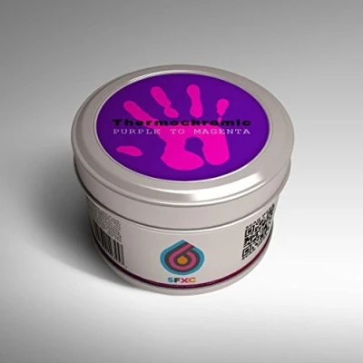 Immagine di Thermochromic Vernice cambia colore, colore: viola/Magenta fluo, colore a base acrilica, 250 ml