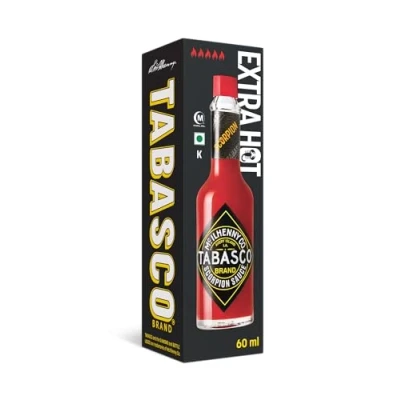Immagine di tabasco scorpion 60ml Salsa ai peperoncini peperoni mescolati con guava, ananas e un pizzico di