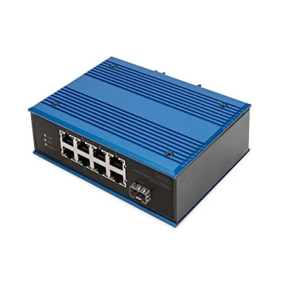 Immagine di Digitus DN 651133 Switch ethernet industriale 8+1 porte 10 / 100 MBit/s Funzione PoE