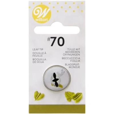 Immagine di Wilton Blister Cornetto Foglia N.70 N.70, Acciaio, Argento,