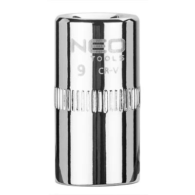 Immagine di NEO TOOLS 08 227 Serie di bussole 1/4 3124 9 mm Acciaio al cromo vanadio SuperLock