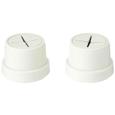 Immagine di Bulk Hardware BH01555 Supporto Singolo a Pressione per Asciugamani, Autoadesivo o Applicabile con Vite, Bianco, Set di 2
