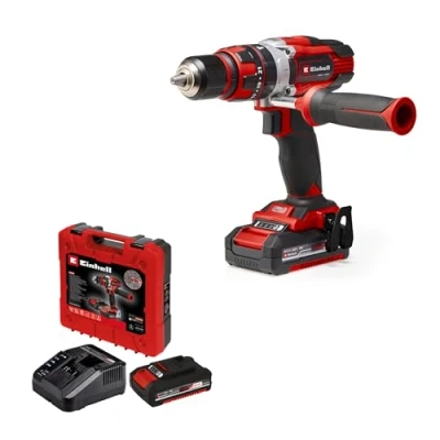 Immagine di Einhell Power X Change TE CD 18/48 Li i (2x2,0Ah) 2 rapporti Trapano avvitatore a percussione batteria incl. seconda batteria, valigia