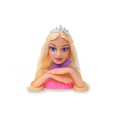 Immagine di JAMARA 460618 Bella Styling Set di 8 Teste per Acconciature alla Moda, Capelli Resistenti, promuove Fantastici Giochi Ruolo, Accessori Inclusi