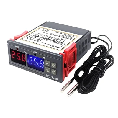 Immagine di KETOTEK Regolatore di temperatura LED Digitale, riscaldamento raffreddamento frigorifero termostato Termoregolatore DC 12V con sonda