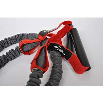 Immagine di Dittmann® Body Tube® Corde Elastiche con Maniglie in gommapiuma Rosso Forte