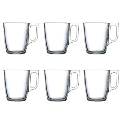 Immagine di Luminarc Set di 6 tazze da caffè in vetro, adatte per microonde 25 cl, nero