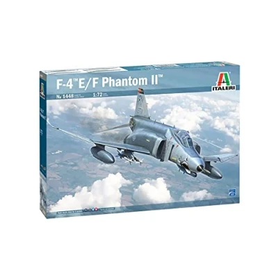 Immagine di Italeri F 4E/F Phantom II Americano Modello in plastica da Montare, Colore Grigio, 26.7 cm, HC 1448
