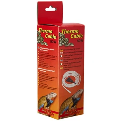 Immagine di Lucky Reptile Thermo Cable Cavo di Riscaldamento per terrari da 50 W 6,5 m con connessione Fredda 1,5 Veloce e Calore Uniforme in Silicone Impermeabile
