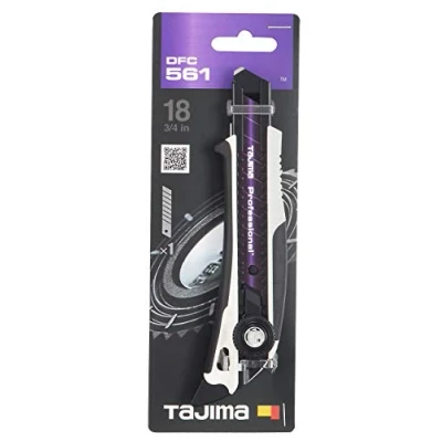 Immagine di TAJIMA TAJ DFC561W Coltello da taglio DORA FIN con lama RAZAR BLACK, vite di fissaggio e pinna,