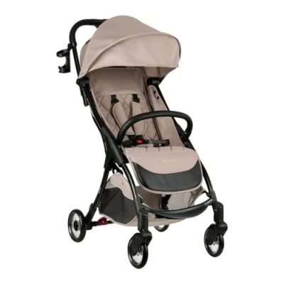 Immagine di Kikkaboo Passeggino Cloe Telaio alluminio Pieghevole Portabicchieri fino a 22 kg, colori:marrone