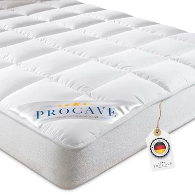 Immagine di PROCAVE Coprimaterasso MICRO COMFORT con bordo elasticizzato, Tessuto, bianco, 140 x 200 cm