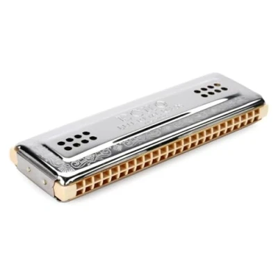 Immagine di Hohner 56 C/G Echo Armonica tremolo a 48 fori, chiave di