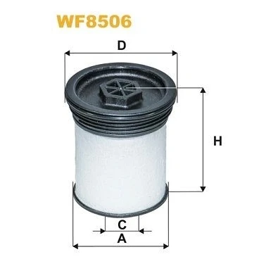 Immagine di Filtro carburante WIX FILTERS WF8506