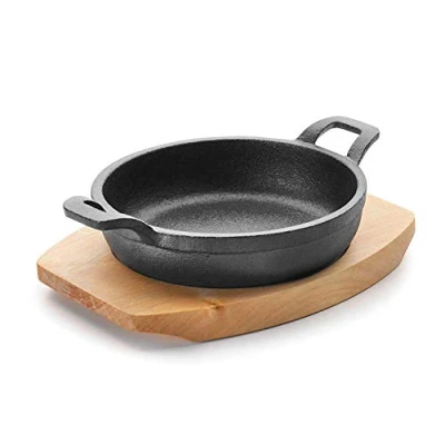 Immagine di Lacor Magma Casseruola Rotonda in Ghisa con Base, Nero, 12 cm