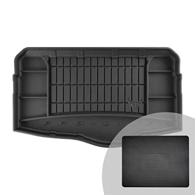 Immagine di FROGUM ProLine 3D Esclusivo Tappetino Vasca Baule Bagagliaio in gomma perfetto per Volkswagen T Cross dal 2018 Comodo organizzatore Bordi più alti