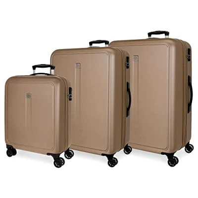 Immagine di Roll Road Cambogia Set di valigie grigio 55/68/78 cm Rigida ABS Chiusura a combinazione laterale 217 L 11,06 kg 4 ruote doppie equipaggiamento mano