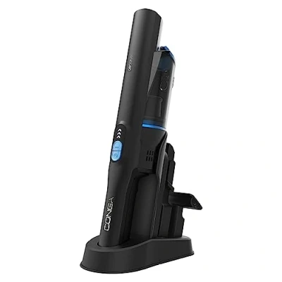 Immagine di Cecotec Aspirapolvere portatile senza fili Conga Rockstar Micro + Animal. 200 W, Motore digitale brushless, 20 kpa, 2 modalità: Turbo ed Eco, CyclonicSystem, Autonomia 40 min, Luce, Kit accessori