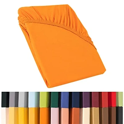 Immagine di CelinaTex Relax Lenzuola ad Angoli Elastici, Cotone, Orange, 140 x 200 160 220 cm