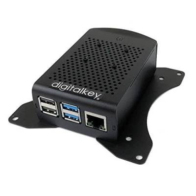 Immagine di Digitalkey Case Alloy per Raspberry Pi 4 Custodia in Alluminio con Supporti VESA 100x100 Ventola e Set Dissipatori (1 Pz)