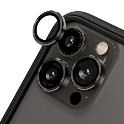 Immagine di RHINOSHIELD 9H Tempered Glass Camera Lens Protectors Compatible with[iPhone 13 Pro / Max]Impact and Scratch Resistance, High Clarity, Explosion Proof Protection, Anti Fog Technology Dark Gray