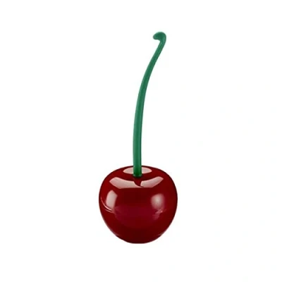 Immagine di Catalpa Blume Scopino per WC in plastica a forma di ciliegia colore rosso