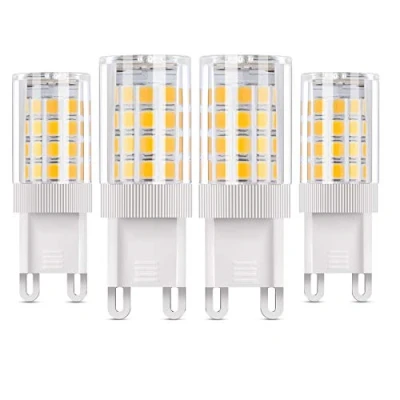 Immagine di Vicloon G9 LED Lampadina, 4Pcs Lampadine G9, 5W Equivalente a 50W Lampada Alogena, 500LM, Bianco Caldo 3000K, AC85 265V, Non Dimmerabile, Angolo di Fascio 360, CRI&gt; 80