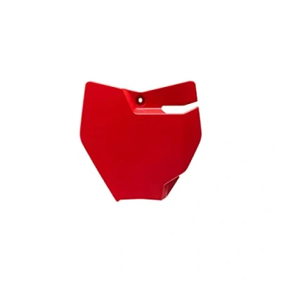 Immagine di POLISPORT 8665700002 Tabella portanumero replica OEM realizzata in plastica lucida resistente e durevole compatibile con le moto Honda colore rosso