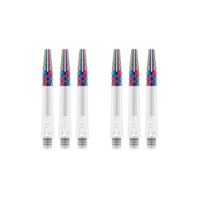 Immagine di RED DRAGON Nitrotech Ionic Alberi Freccette Aste Corti Bianco 2 Set per Confezione (6 in Totale)
