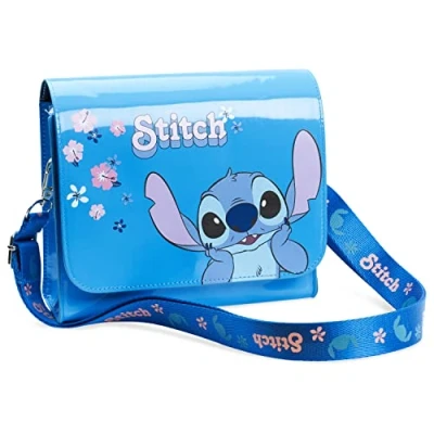 Immagine di Disney Borsetta Bambina Stitch Frozen Borsa Tracolla Regolabile Gadget Originale Borse Idea Regalo Compleanno Comunione Natale (Stitch)