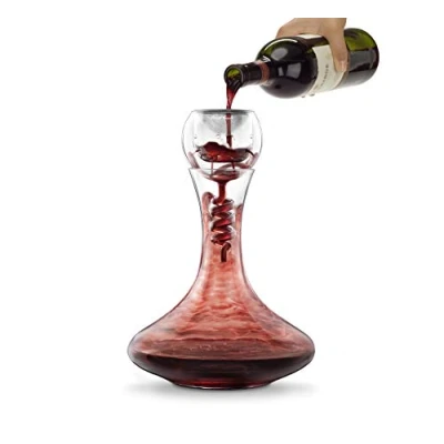 Immagine di Final Touch Set di aeratore e decanter in vetro Twister (WDA919)