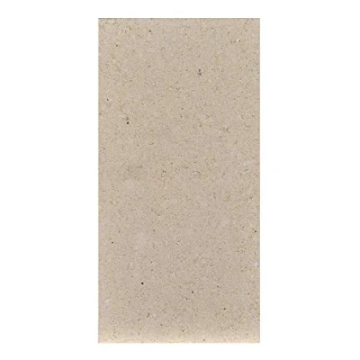 Immagine di Pietra refrattaria (pressata a compressione), spessore 40 mm, dimensioni 250 x 124 mm.
