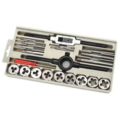 Immagine di KIT maschi e filiere 21 parti C.K T4032 metrica M3, M4, M5, M6, M8, M10, M12