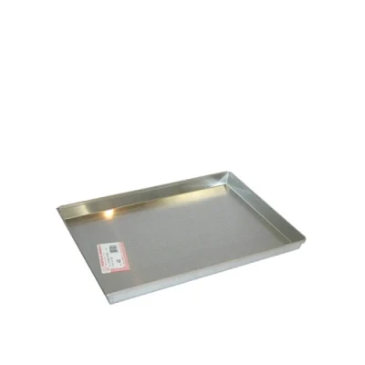 Immagine di Pentole Agnelli COAL49/340 Teglia Rettangolare in Lega d&#039;Alluminio 3003 con Orlo, Argento, 60 x 40 cm, 1 Pezzo