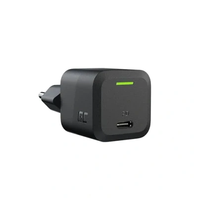 Immagine di Caricatore GaN USB C 33W Green Cell con 1x PowerDelivery QC 3.0 compatibile PPS, Samsung AFC, Huawei FCP/SCP per iPhone iPad tavoletta Telefono cellulare Android
