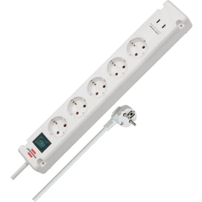 Immagine di Brennenstuhl 1150660425 Multipresa con interruttore Bianco Schuko 1 pz.
