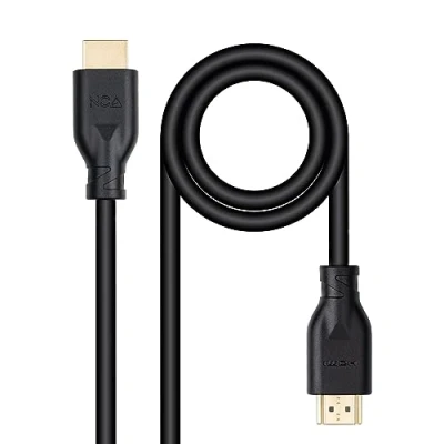 Immagine di NANOCABLE 10.15.3902 Cavo HDMI V2.0 4K@60Hz 18Gbps Connettore Tipo A Maschio CCS, Nero, 2 m