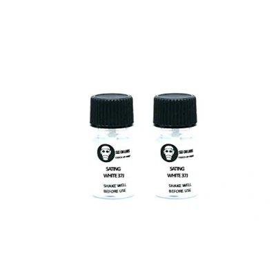 Immagine di SD COLORS SATING WHITE 37J Kit di riparazione per ritocchi da 15 ML, con pennello, codice colore 37J, colore: bianco satinato